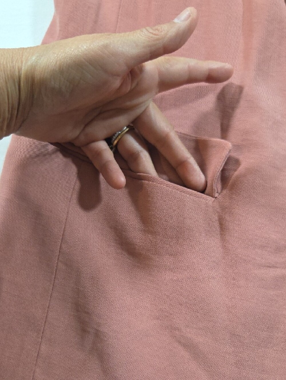 Simply Vera Vera Wang Peach Open-Front Blazer Jacket 3 Quarter Sleeve Office - Picture 12 of 16